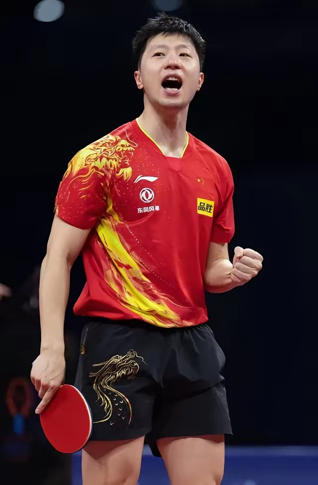 关于中国乒乓球队力克奥地利乒乓球队，马龙统治全场的信息